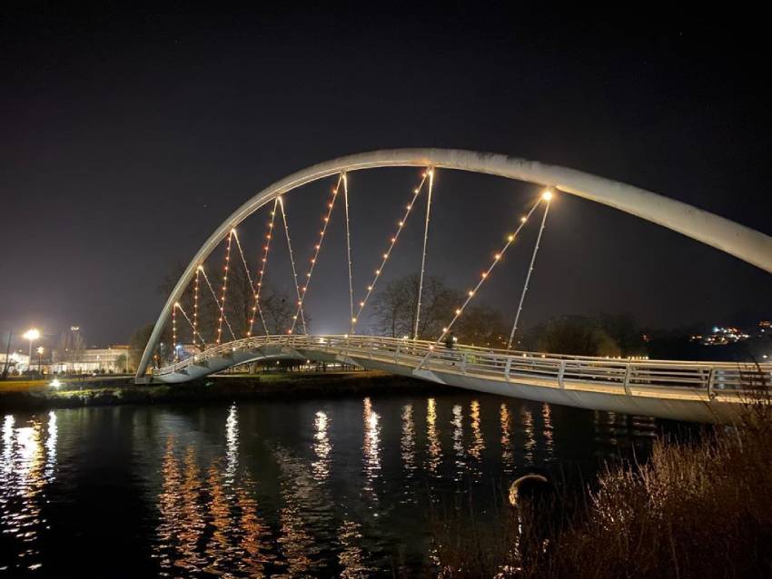 Iluminación Ornamental na Pontes das Correntes e dos Tirantes. Pontevedra