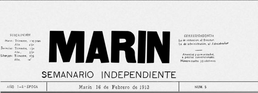 ¿Que leían en Marin un 16 de febrero de 1913?