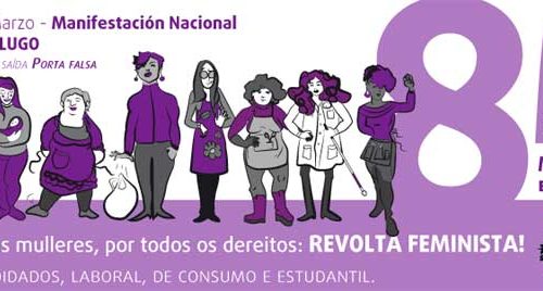 El Ayuntamiento pone un autobús  gratuito a la manifestación feminista de 3 de Marzo en Lugo. Pontevedra