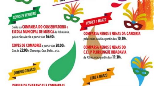 Carnaval 2019 y Programa. Ribadavia