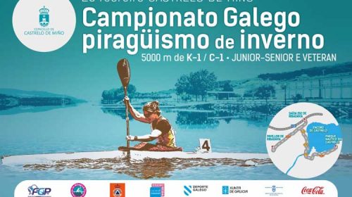 Campionato Galego de Piragüismo de Inverno. Castrelo de Miño