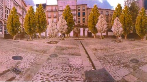 El Ayuntamiento acota este jueves la Plaza de San Marcial para el relevo y la colocación de 12 nuevos árboles. Ourense