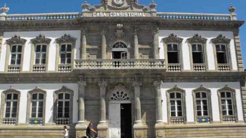 O comercio do centro histórico ’embaixador’ do Mundiais de Tríatlon. Pontevedra