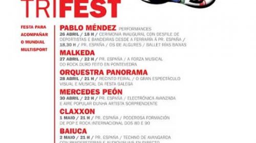 Sete espectáculos para o Mundial de Triatlón en Pontevedra: TriFest